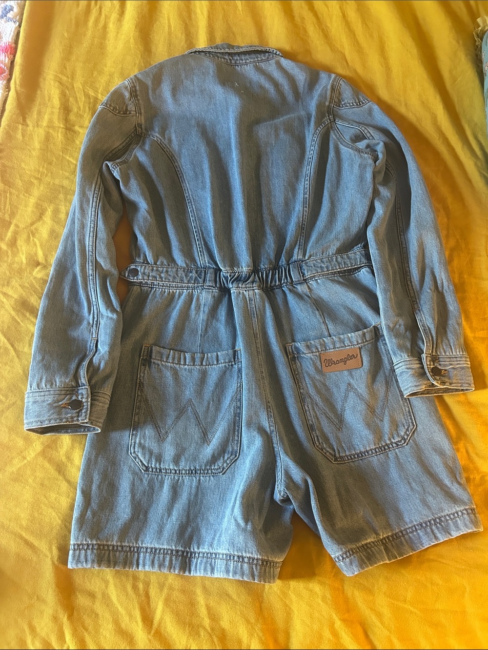 Wrangler Denim long sleeve Short Romper - Picture 12 of 12